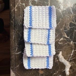 Set of 4 handmade mug rugs